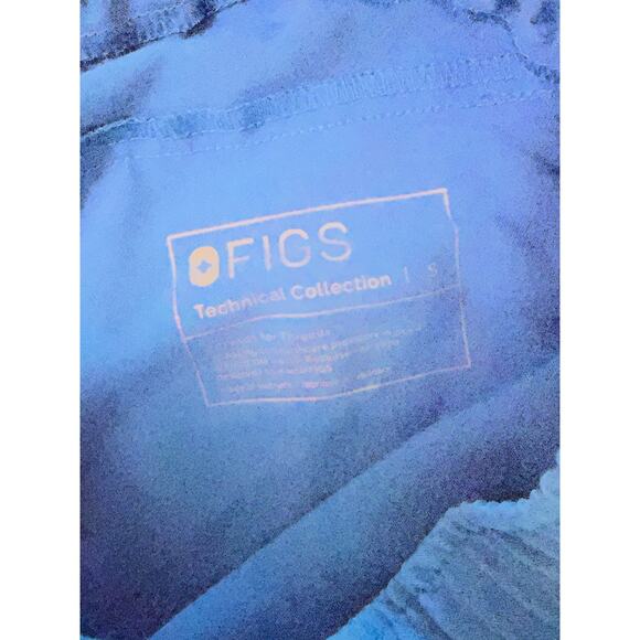 FIGS "Alps Blue" Scrub Pants Zamora joggers sz S w small interior pckt 4 $, key - Picture 3 of 8